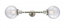  208L-SN-G204-8 - Beacon - 2 Light - 8 inch - Brushed Satin Nickel - Bath Vanity Light