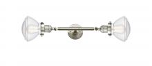  208L-SN-G324 - Olean - 2 Light - 7 inch - Brushed Satin Nickel - Bath Vanity Light