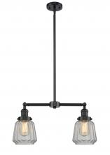  209-OB-G142 - Chatham - 2 Light - 21 inch - Oil Rubbed Bronze - Stem Hung - Island Light