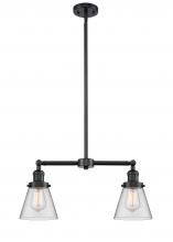  209-OB-G62 - Cone - 2 Light - 21 inch - Oil Rubbed Bronze - Stem Hung - Island Light