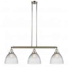  213-PN-G222 - Seneca Falls - 3 Light - 39 inch - Polished Nickel - Stem Hung - Island Light