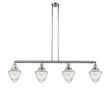  214-PC-G664-7 - Bullet - 4 Light - 50 inch - Polished Chrome - Stem Hung - Island Light