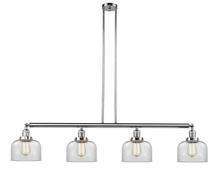  214-PC-G72 - Bell - 4 Light - 53 inch - Polished Chrome - Stem Hung - Island Light