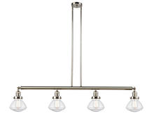  214-PN-G324 - Olean - 4 Light - 51 inch - Polished Nickel - Stem Hung - Island Light