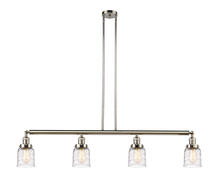  214-PN-G513 - Bell - 4 Light - 50 inch - Polished Nickel - Stem Hung - Island Light