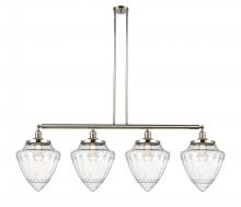  214-PN-G664-12 - Bullet - 4 Light - 50 inch - Polished Nickel - Stem Hung - Island Light