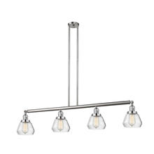  214-SN-G172 - Fulton - 4 Light - 51 inch - Brushed Satin Nickel - Stem Hung - Island Light