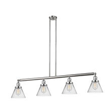  214-SN-G42 - Cone - 4 Light - 52 inch - Brushed Satin Nickel - Stem Hung - Island Light