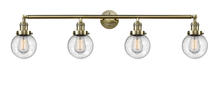  215-AB-G204-6 - Beacon - 4 Light - 42 inch - Antique Brass - Bath Vanity Light