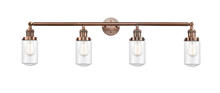  215-AC-G312 - Dover - 4 Light - 43 inch - Antique Copper - Bath Vanity Light