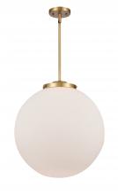  221-1S-BB-G201-18 - Beacon - 1 Light - 18 inch - Brushed Brass - Cord hung - Pendant