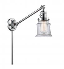  237-PC-G182S - Canton - 1 Light - 8 inch - Polished Chrome - Swing Arm