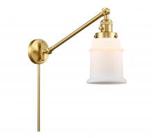  237-SG-G181 - Canton - 1 Light - 8 inch - Satin Gold - Swing Arm