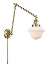  238-AB-G531-LED - Oxford - 1 Light - 8 inch - Antique Brass - Swing Arm