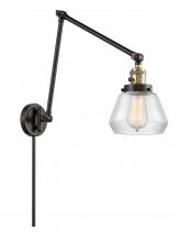  238-BAB-G172 - Fulton - 1 Light - 8 inch - Black Antique Brass - Swing Arm