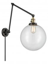  238-BAB-G202-12 - Beacon - 1 Light - 12 inch - Black Antique Brass - Swing Arm