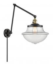  238-BAB-G542 - Oxford - 1 Light - 12 inch - Black Antique Brass - Swing Arm