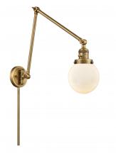  238-BB-G201-6-LED - Beacon - 1 Light - 6 inch - Brushed Brass - Swing Arm