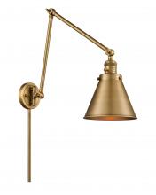  238-BB-M13-BB - Appalachian - 1 Light - 8 inch - Brushed Brass - Swing Arm