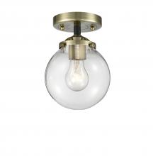  284-1C-BAB-G202-6 - Beacon - 1 Light - 6 inch - Black Antique Brass - Semi-Flush Mount