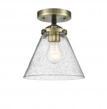  284-1C-BAB-G44 - Cone - 1 Light - 8 inch - Black Antique Brass - Semi-Flush Mount