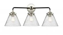  284-3W-BPN-G44 - Cone - 3 Light - 26 inch - Black Polished Nickel - Bath Vanity Light