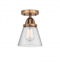  288-1C-AC-G64 - Cone - 1 Light - 6 inch - Antique Copper - Semi-Flush Mount