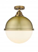  288-1C-BB-HFS-121-BB - Hampden - 1 Light - 13 inch - Brushed Brass - Semi-Flush Mount