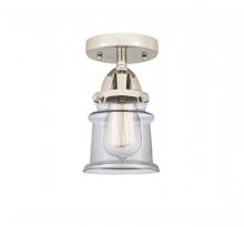  288-1C-PN-G182S - Canton - 1 Light - 5 inch - Polished Nickel - Semi-Flush Mount