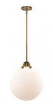  288-1S-BB-G201-12 - Beacon - 1 Light - 12 inch - Brushed Brass - Cord hung - Mini Pendant