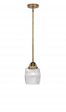  288-1S-BB-G302 - Colton - 1 Light - 6 inch - Brushed Brass - Cord hung - Mini Pendant