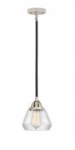  288-1S-BPN-G172 - Fulton - 1 Light - 7 inch - Black Polished Nickel - Cord hung - Mini Pendant