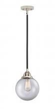  288-1S-BPN-G202-8 - Beacon - 1 Light - 8 inch - Black Polished Nickel - Cord hung - Mini Pendant