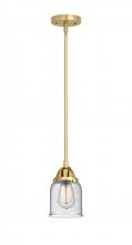  288-1S-SG-G54 - Bell - 1 Light - 5 inch - Satin Gold - Cord hung - Mini Pendant