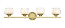  311-4W-SG-CLW - Laguna - 4 Light - 33 inch - Satin Gold - Bath Vanity Light