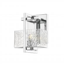  312-1W-PC-CL - Striate - 1 Light - 5 inch - Polished Chrome - Bath Vanity Light