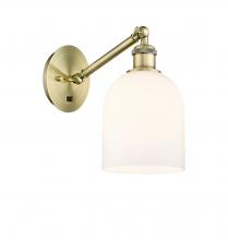  317-1W-AB-G558-6GWH - Bella - 1 Light - 6 inch - Antique Brass - Sconce