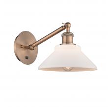  317-1W-AC-G131 - Orwell - 1 Light - 8 inch - Antique Copper - Sconce