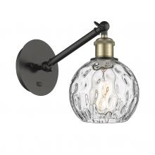  317-1W-BAB-G1215-6 - Athens Water Glass - 1 Light - 6 inch - Black Antique Brass - Sconce