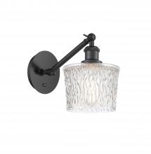  317-1W-BK-G402 - Niagara - 1 Light - 7 inch - Matte Black - Sconce