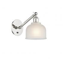  317-1W-PN-G411-LED - Dayton - 1 Light - 6 inch - Polished Nickel - Sconce