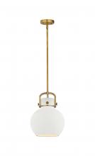  410-1SM-BB-M410-10W - Newton Sphere - 1 Light - 10 inch - Brushed Brass - Mini Pendant