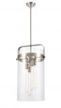  413-4SL-SN-G413-4S-12CL - Pilaster - 4 Light - 12 inch - Satin Nickel - Pendant