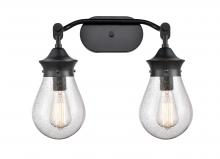  414-2W-BK-6SDY - Genesis - 2 Light - 18 inch - Matte Black - Bath Vanity Light