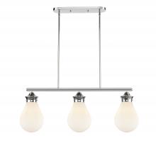  414-3I-PC-8W - Genesis - 3 Light - 39 inch - Polished Chrome - Cord hung - Island Light