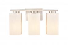  419-3W-SN-W - Juneau - 3 Light - 17 inch - Satin Nickel - Bath Vanity Light