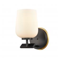  420-1W-BSG-G4201 - Remy - 1 Light - 5 inch - Black Satin Gold - Bath Vanity Light