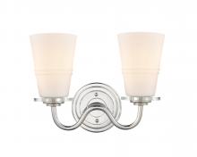  421-2W-PC-G4211 - Scarlett - 2 Light - 14 inch - Polished Chrome - Bath Vanity Light