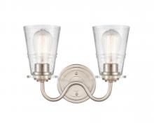  421-2W-SN-G4214 - Scarlett - 2 Light - 14 inch - Satin Nickel - Bath Vanity Light