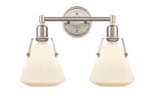  422-2W-SN-7W - Luna - 2 Light - 18 inch - Satin Nickel - Bath Vanity Light